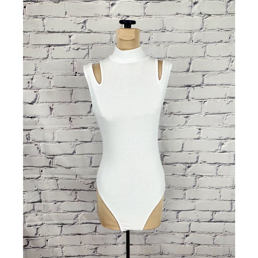 Free People Intimately cut-out Bodysuit Womens S Ribbed Sexy Basic layering